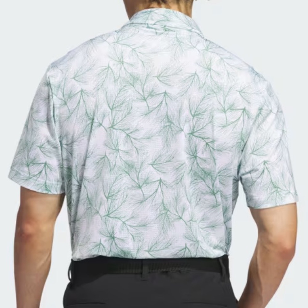 adidas Golf Ultimate365 Mesh Pine Print Shirt - Picture 3 of 15
